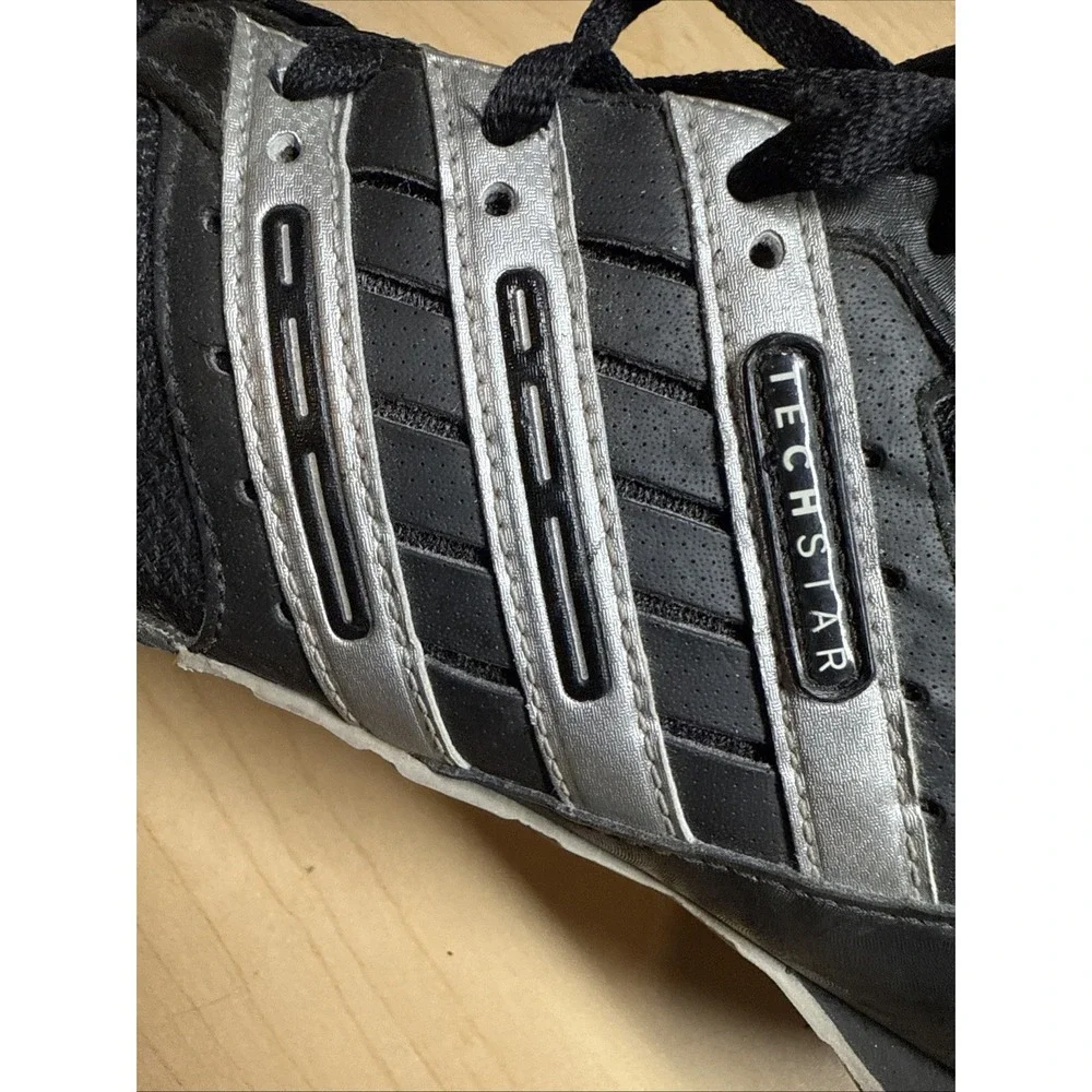 Adidas Techstar Track & Field Cleats Black Silver Shoes 039902 US 11 Men's